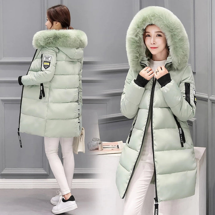 Drune | Damen Winterjacke Mit Kapuze Und Reißverschluss