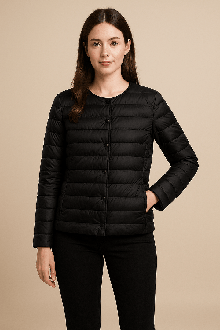 Drune | Steppjacke mit Rundhalsausschnitt
