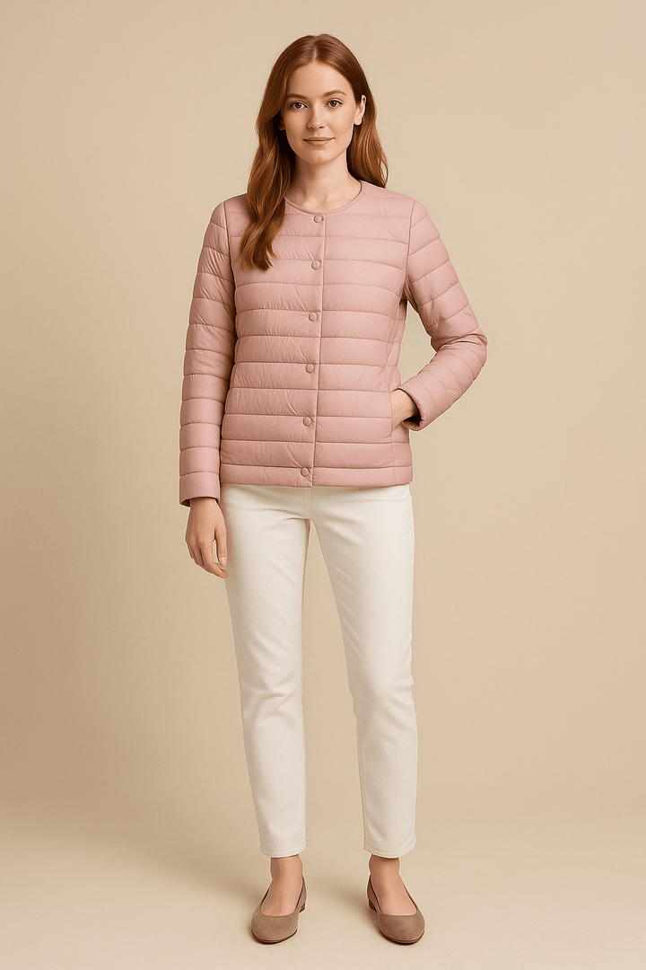 Drune | Steppjacke mit Rundhalsausschnitt