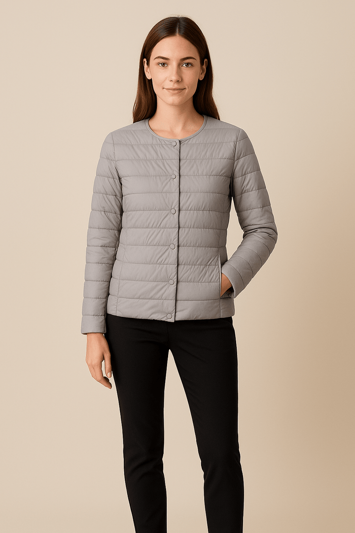 Drune | Steppjacke mit Rundhalsausschnitt