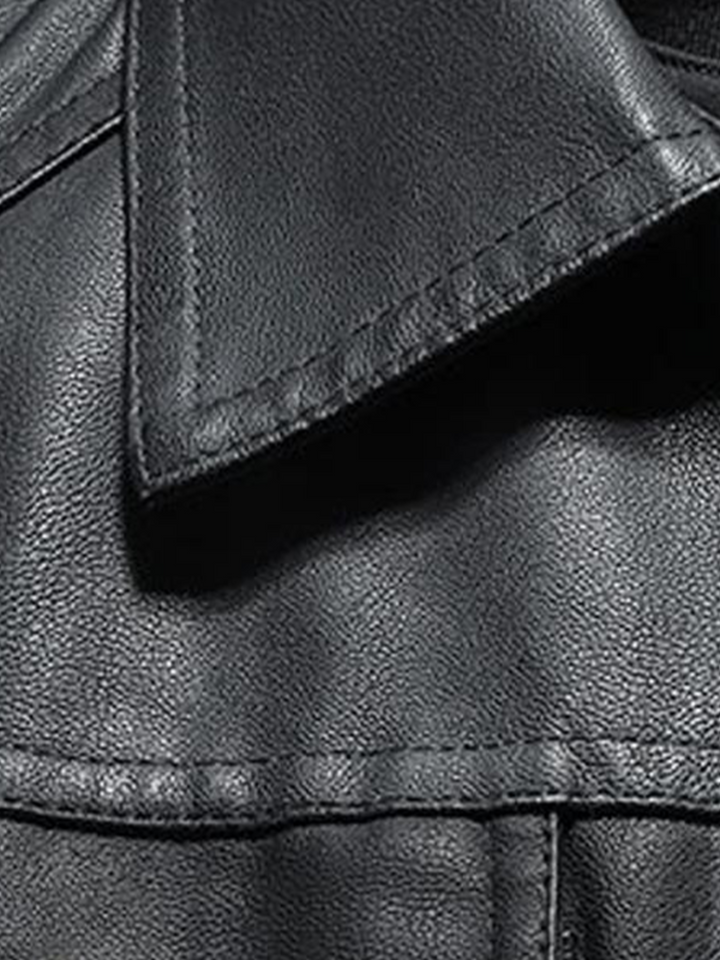 Drune | Leder Motorradjacke für Herren - Bequeme Passform