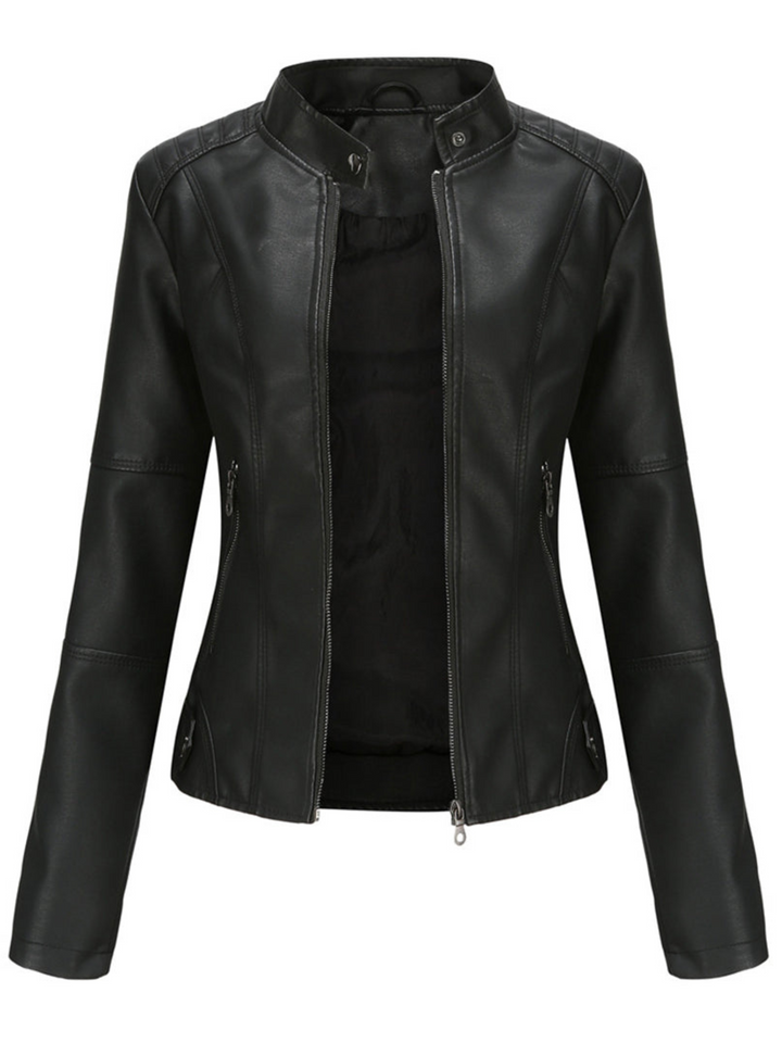 Drune | Lederjacke Damen - Cool-Weather Schichtung