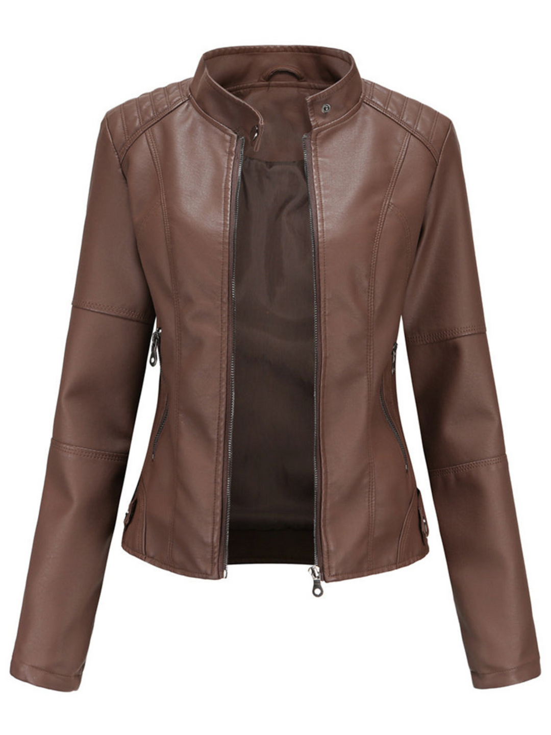 Drune | Lederjacke Damen - Cool-Weather Schichtung
