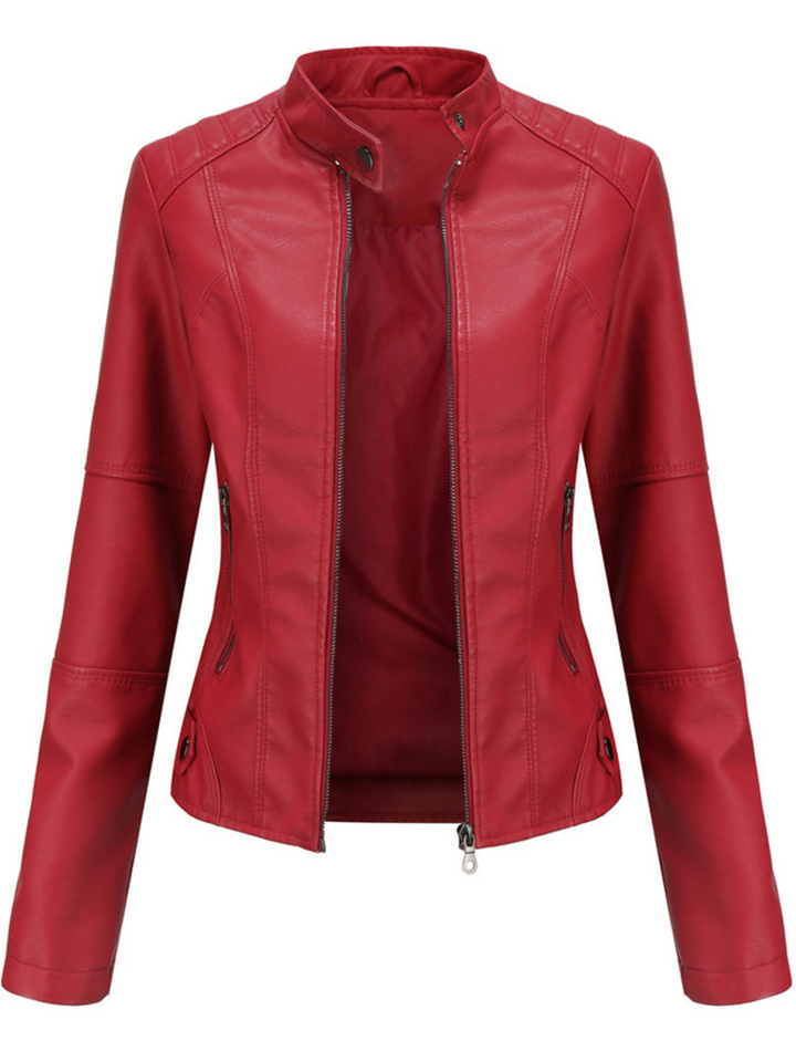 Drune | Lederjacke Damen - Cool-Weather Schichtung