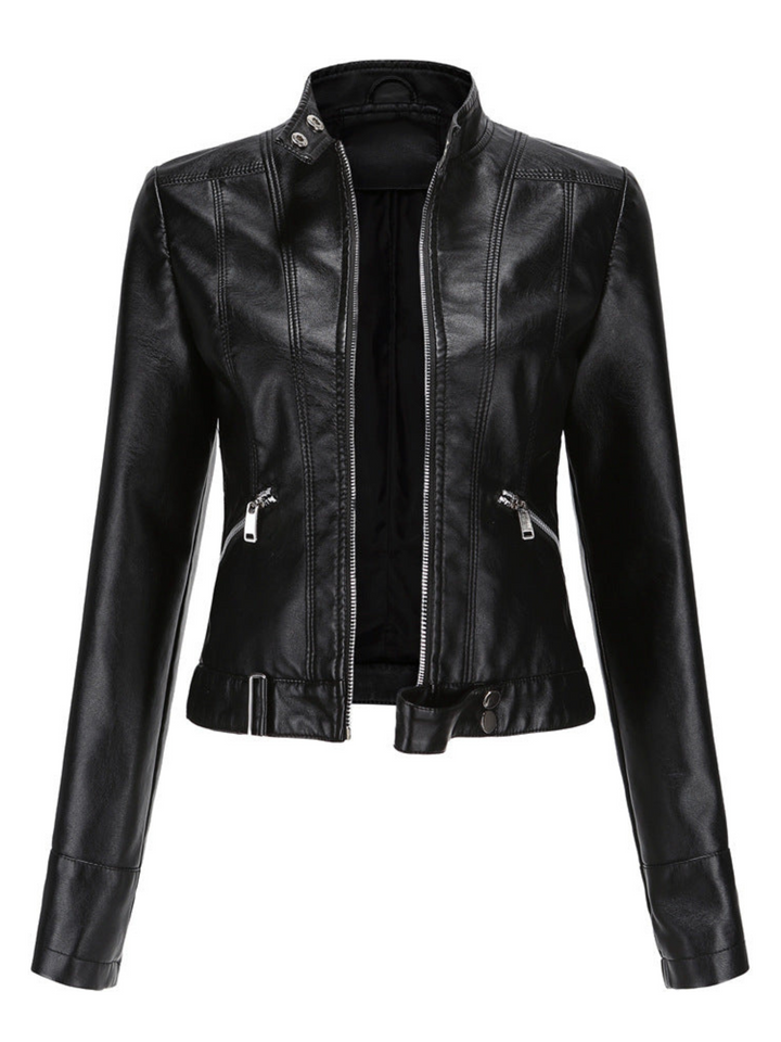 Drune | Lederjacke für Damen - Taillierter Schnitt - Winter