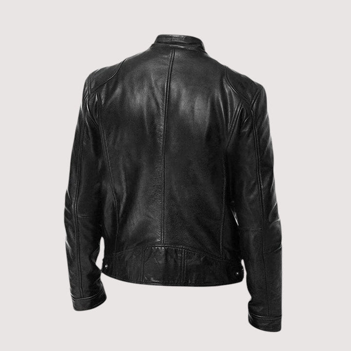 Drune | Normale Passform Veganes Leder Bikerjacke