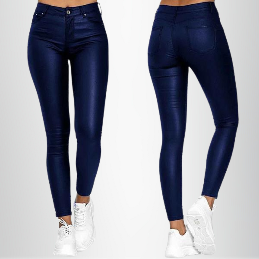 Drune | Frauen Stretchy Skinny Fit Hochtaillierte Hosen