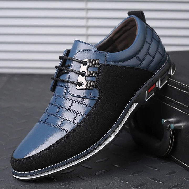 Drune | PU Leder Rutschfest Oxford Schuhe Herrenschuhe