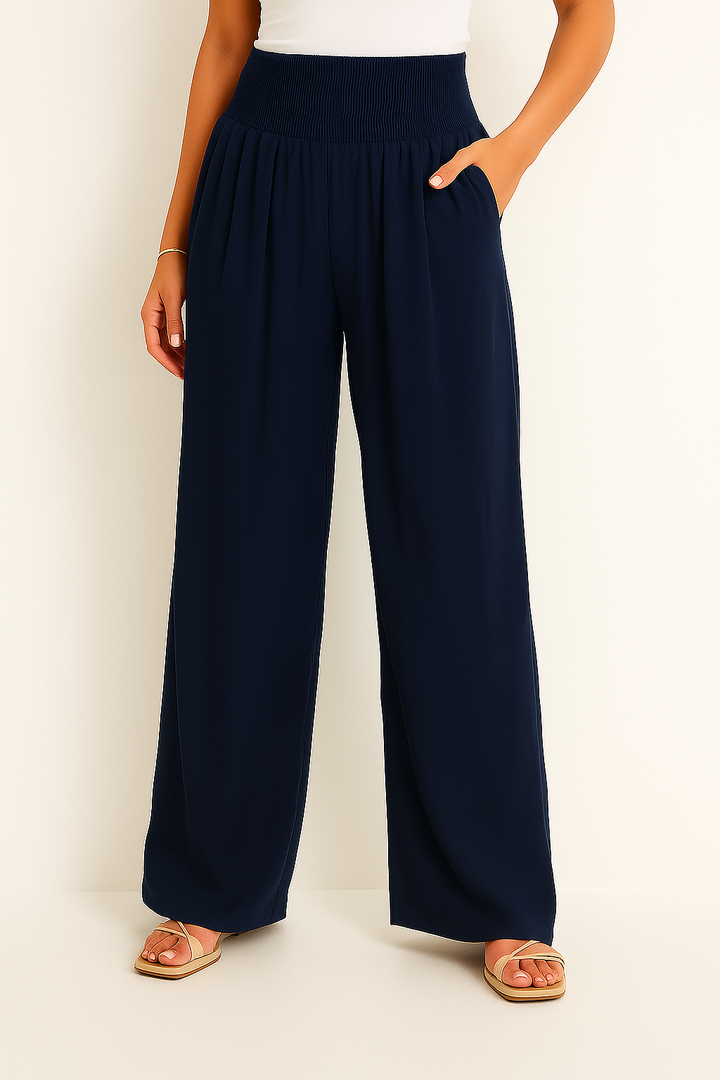 Drune | Sommerhose Damen mit Elastischem High-Waist-Bund