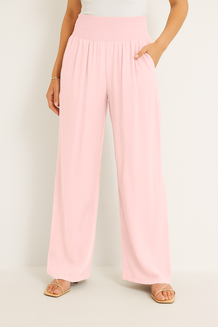 Drune | Sommerhose Damen mit Elastischem High-Waist-Bund