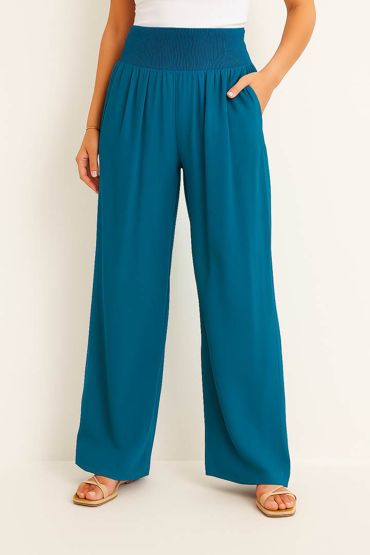 Drune | Sommerhose Damen mit Elastischem High-Waist-Bund