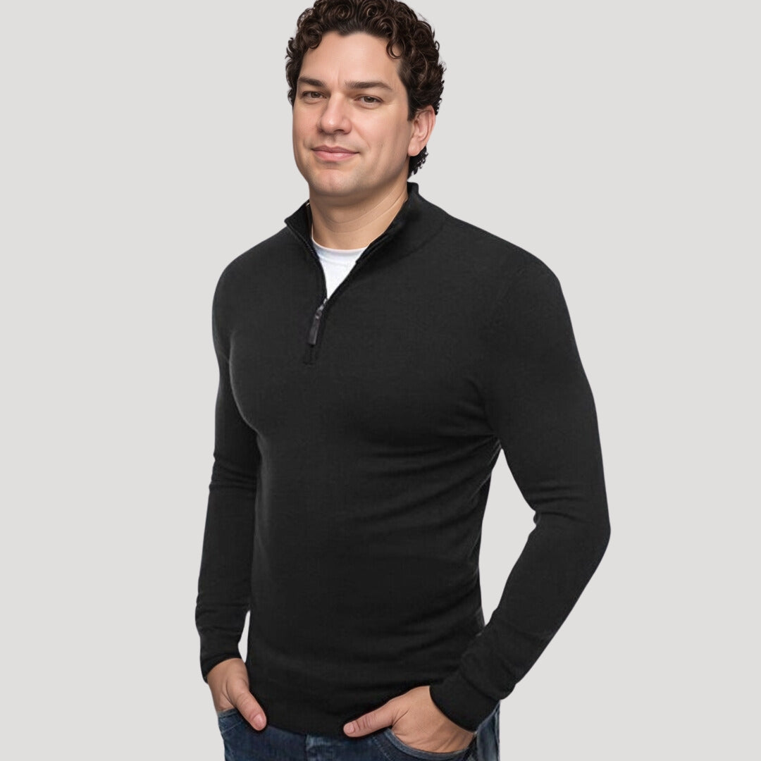 Drune | Pullover mit Halbem Reißverschluss