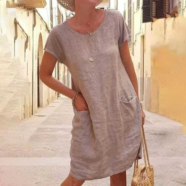 Drune | Lässiges Leinenkleid Für Frauen