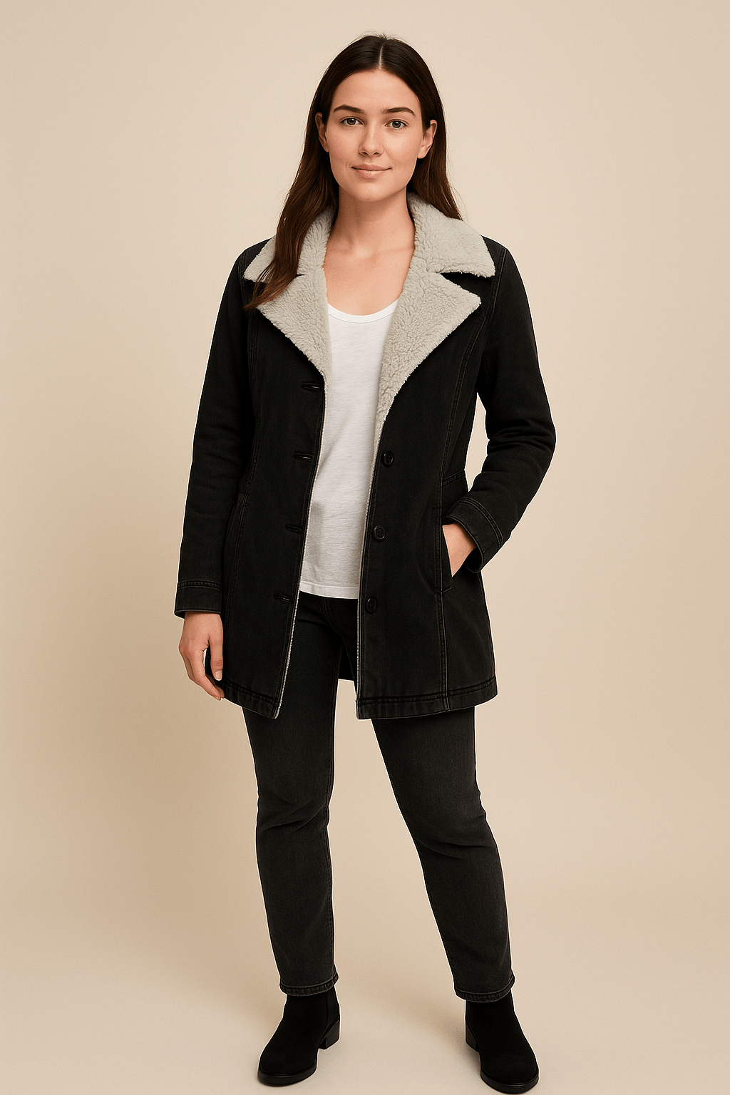 Drune | Eleganter langer Wintermantel