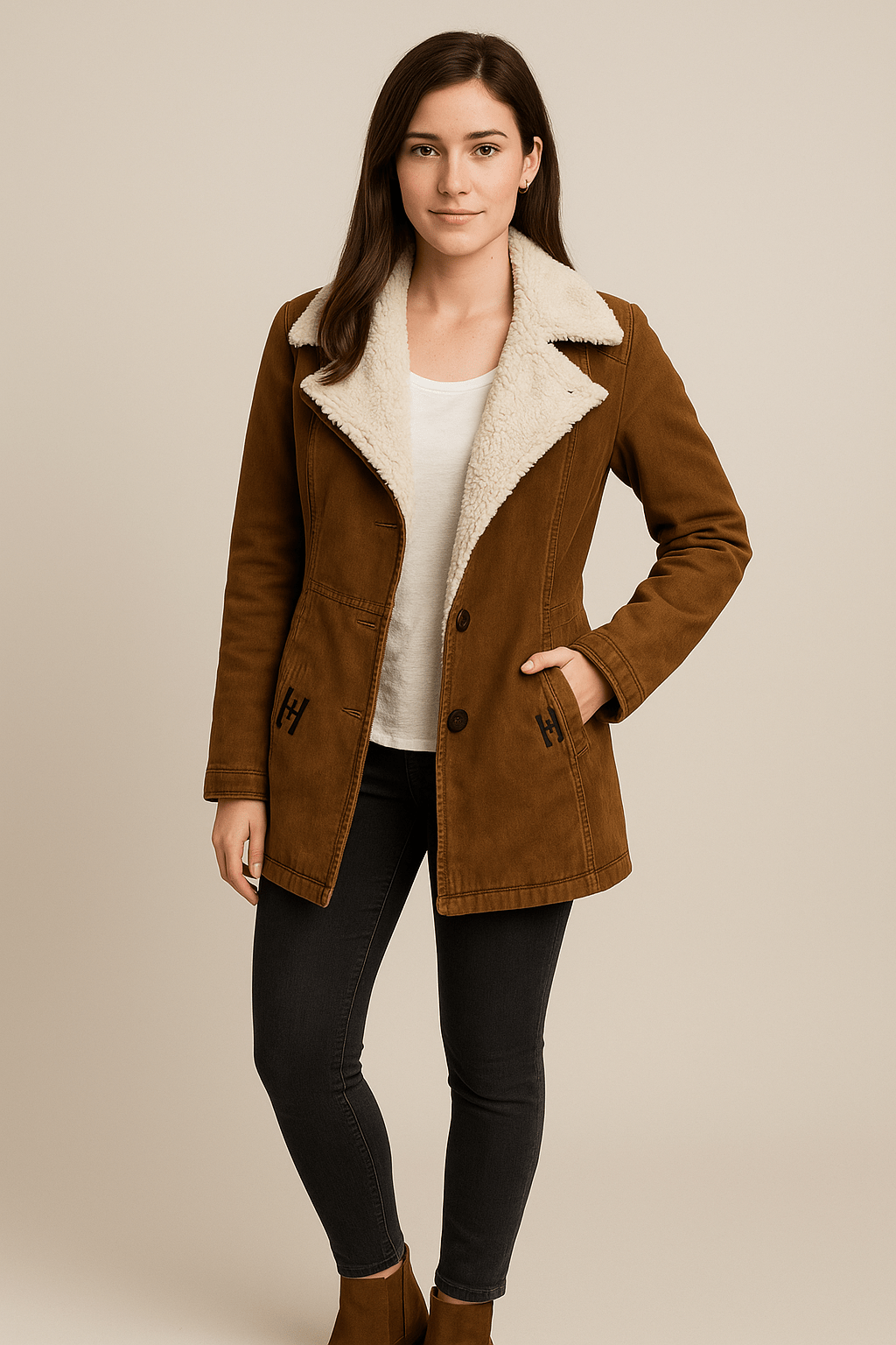 Drune | Eleganter langer Wintermantel