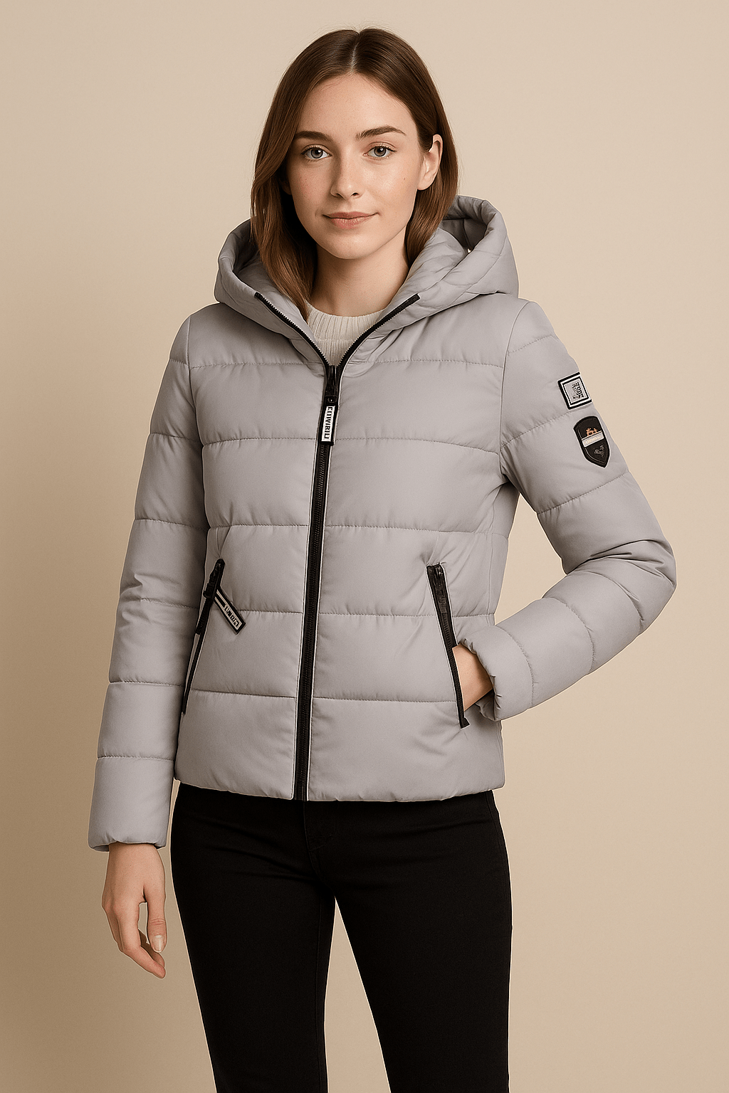 Drune | Stylischer langer Steppwintermantel