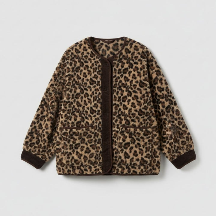 Drune | Damenjacke mit Leopardenmuster, elegant und bequem