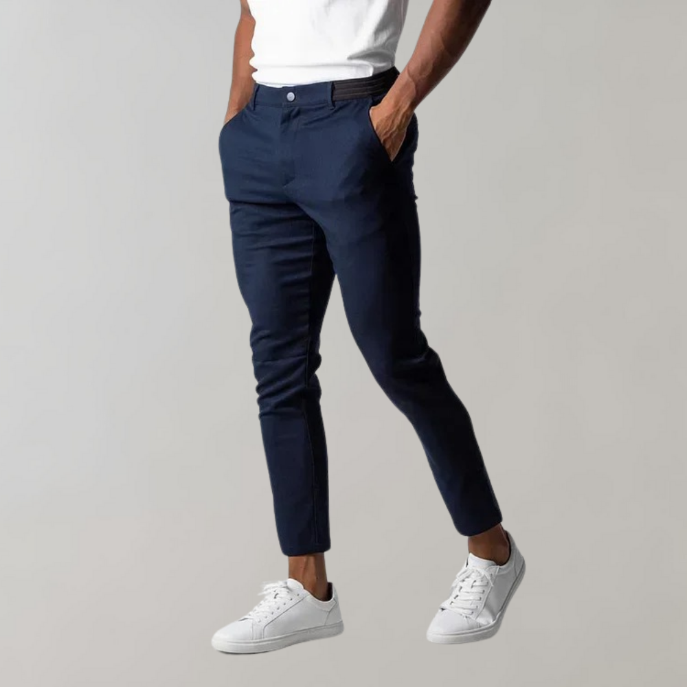 Drune | Chinos Slim Fit Schmaler Schnitt Leichte Baumwolle Vielseitiger Stil