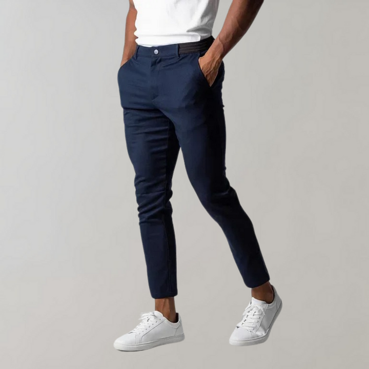 Drune | Chinos Slim Fit Schmaler Schnitt Leichte Baumwolle Vielseitiger Stil