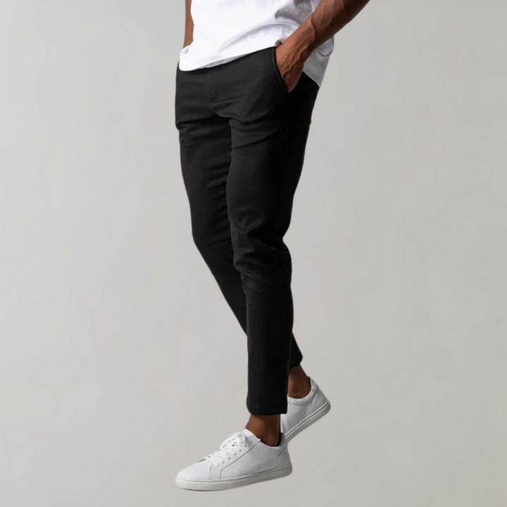 Drune | Chinos Slim Fit Schmaler Schnitt Leichte Baumwolle Vielseitiger Stil