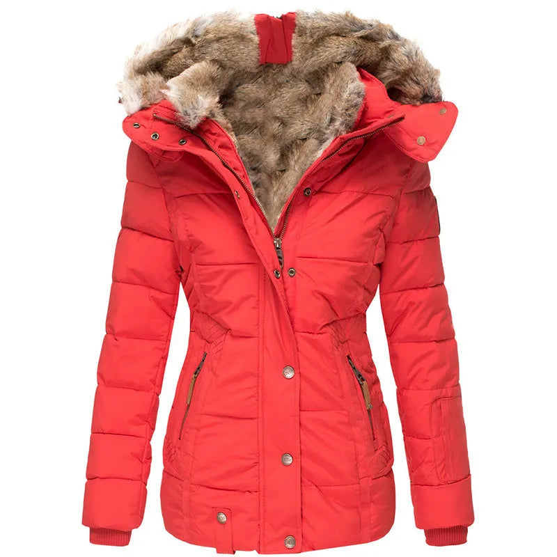 Drune | Warme Winterjacke Mit Pelzfutter Für Damen