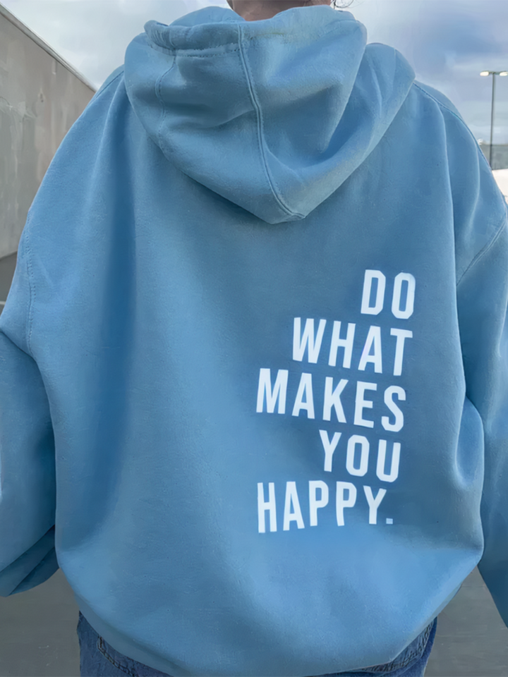 Drune | Buchstabenprint-Hoodie für Damen - Bequem