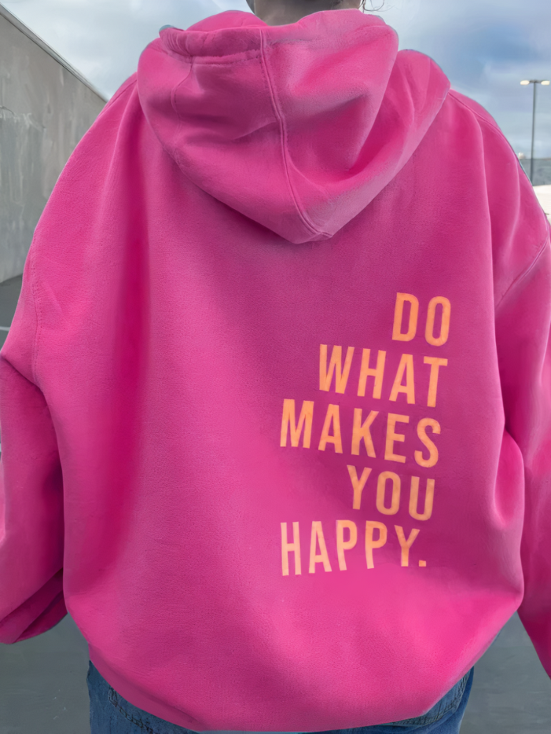 Drune | Buchstabenprint-Hoodie für Damen - Bequem