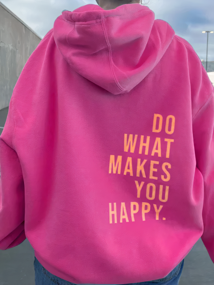 Drune | Buchstabenprint-Hoodie für Damen - Bequem