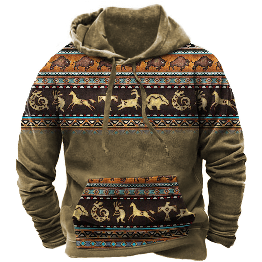 Drune | Gemütlicher Azteken-Hoodie für entspannte Styles