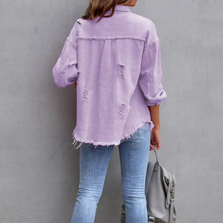 Drune - Detaillierte Jeansjacke