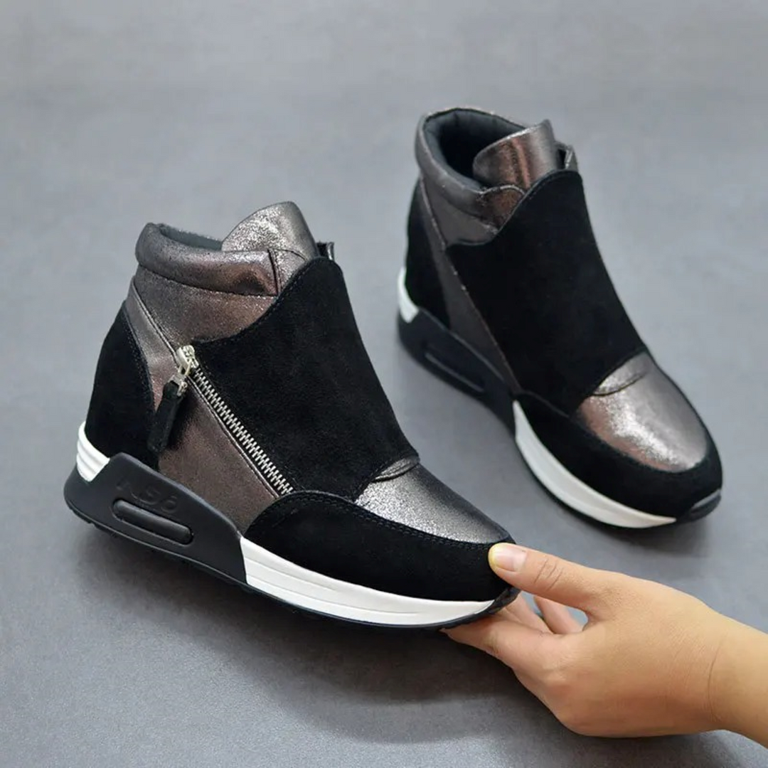 Drune | Reißverschluss Schuhe Mit Keilabsatz