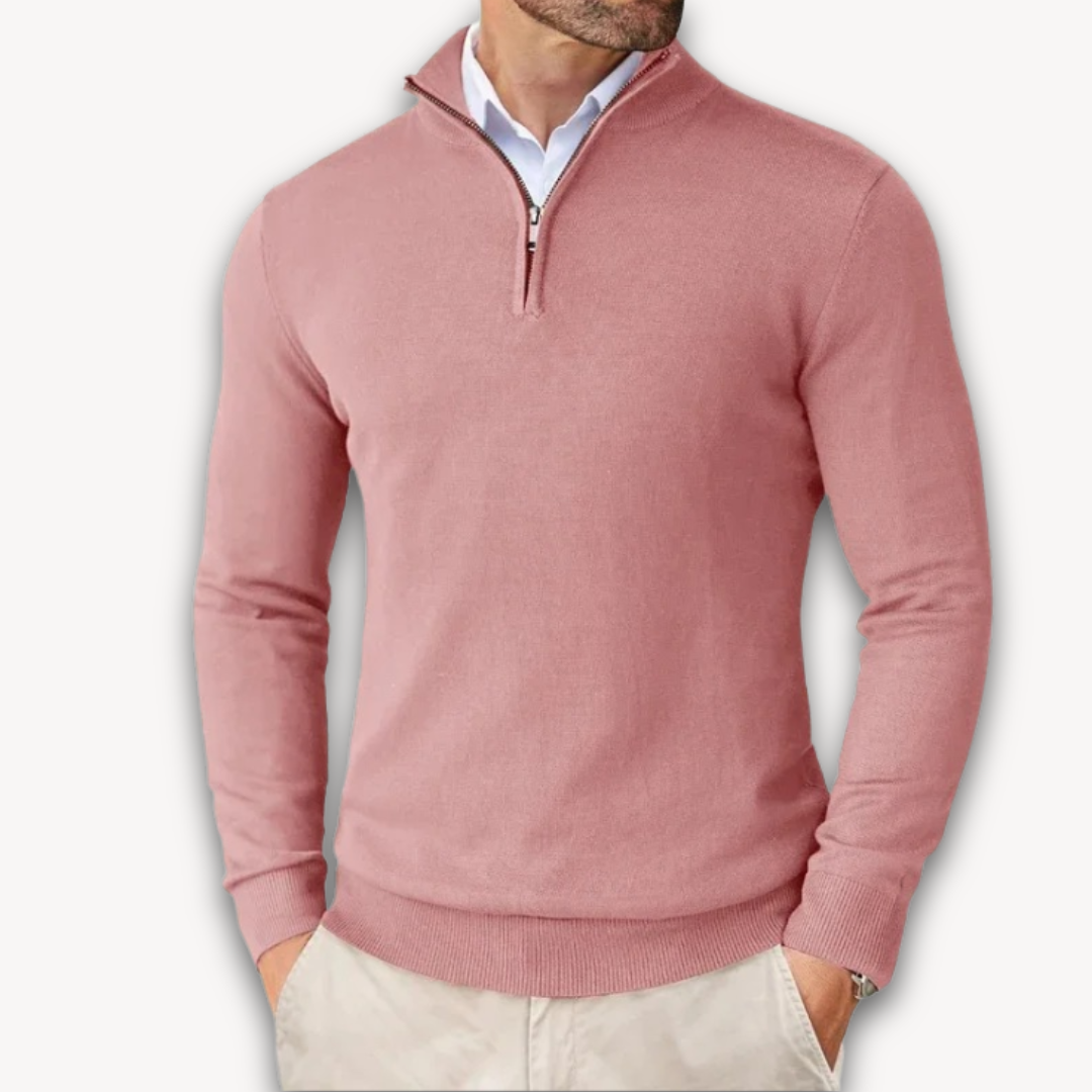 Drune | Baumwollpullover - Herren Quarter-Zip