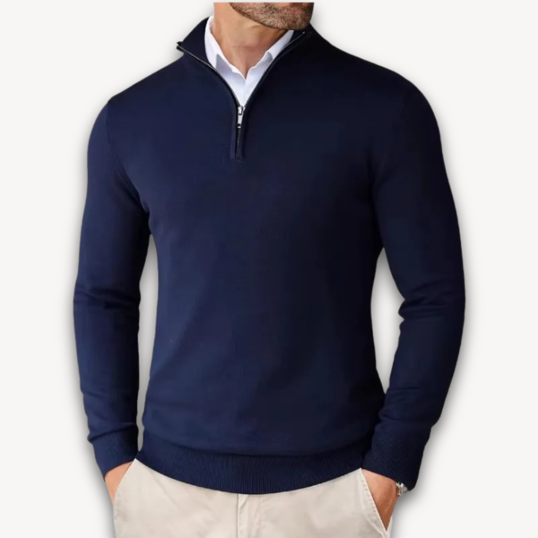 Drune | Baumwollpullover - Herren Quarter-Zip