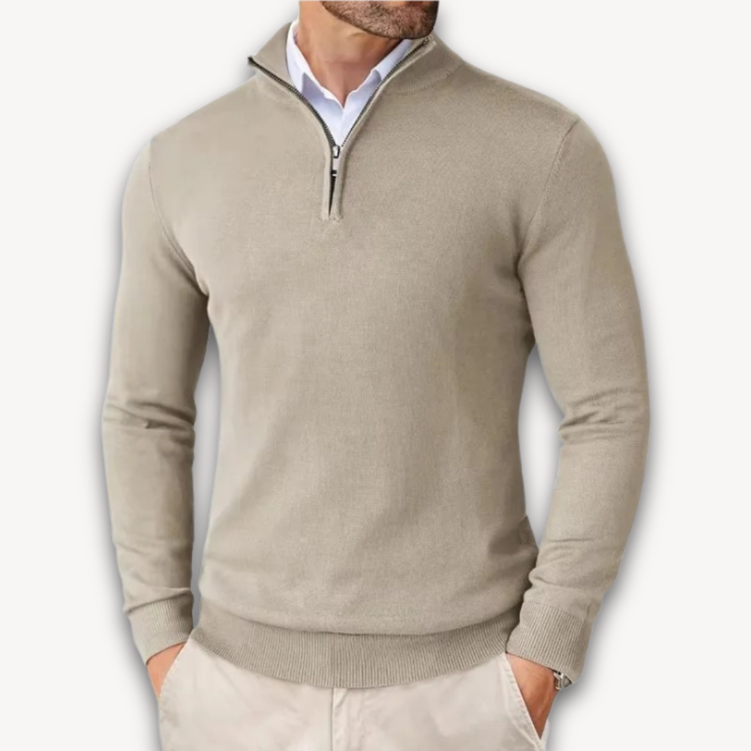 Drune | Baumwollpullover - Herren Quarter-Zip