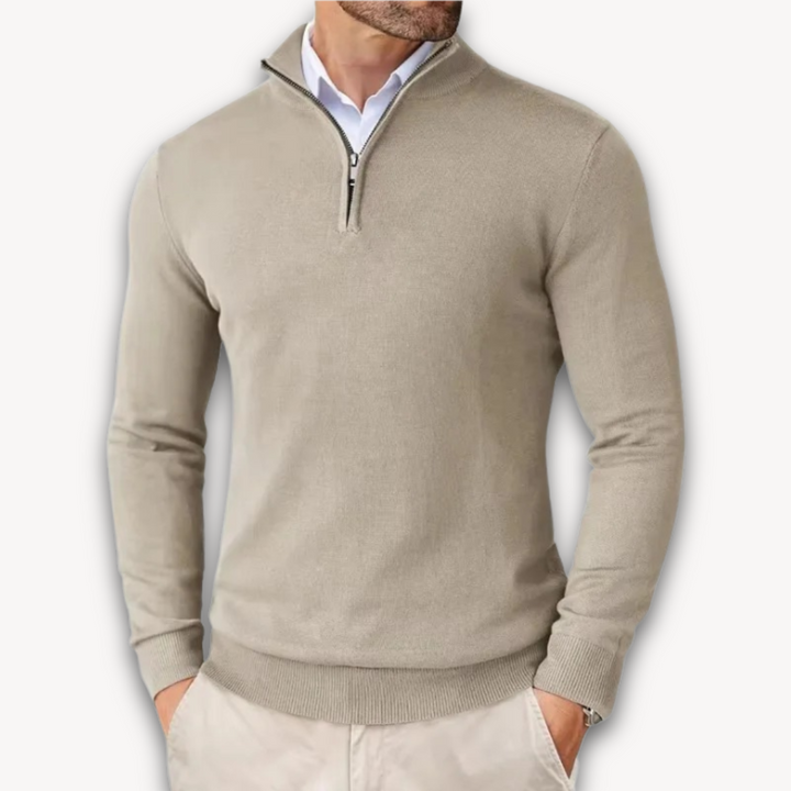 Drune | Baumwollpullover - Herren Quarter-Zip