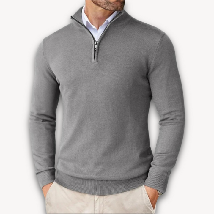 Drune | Baumwollpullover - Herren Quarter-Zip
