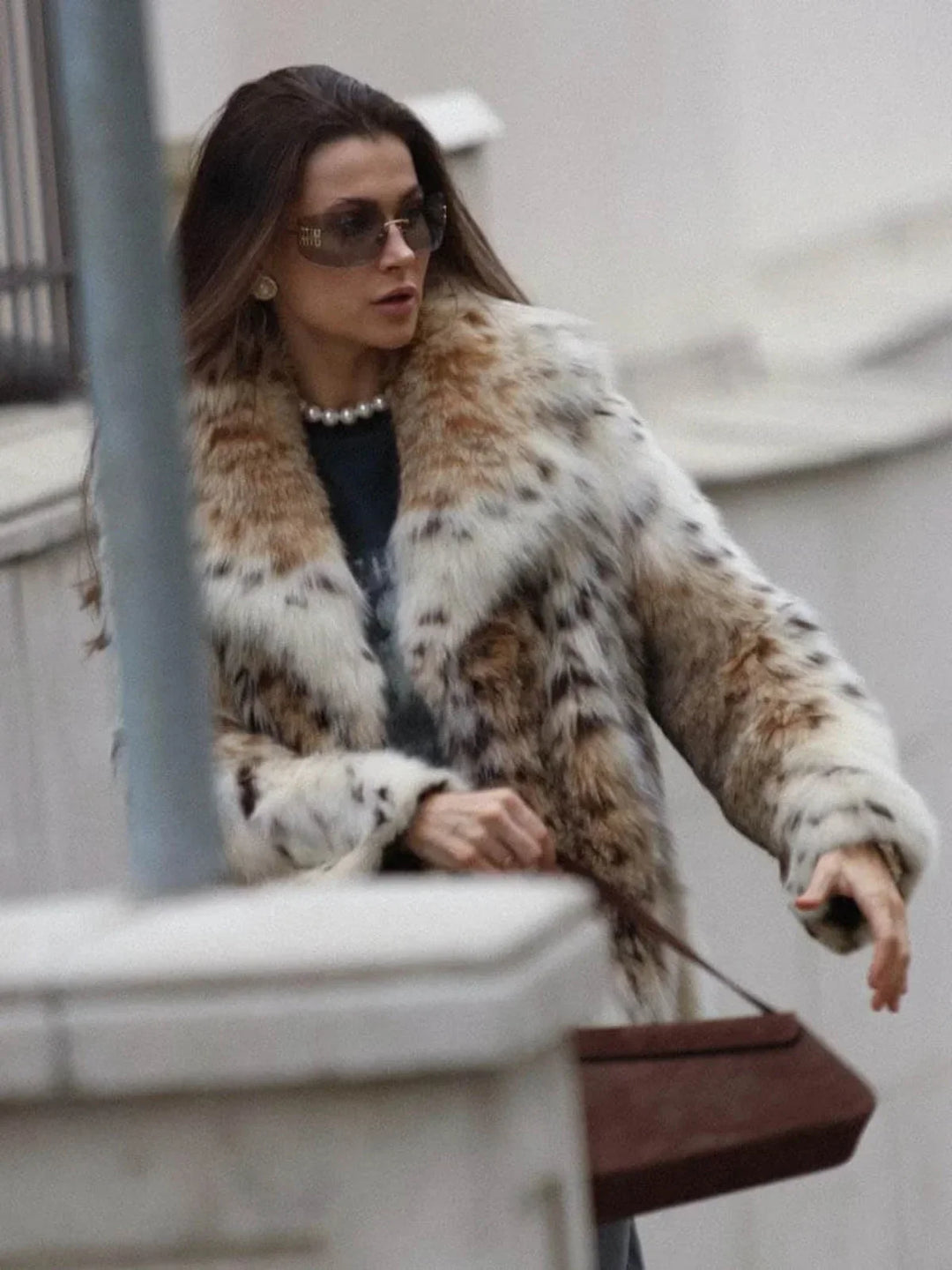 Drune | Leopard-Faux-Fur-Jacke
