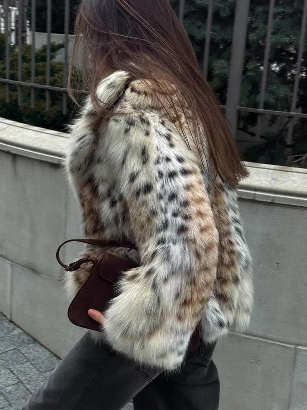 Drune | Leopard-Faux-Fur-Jacke