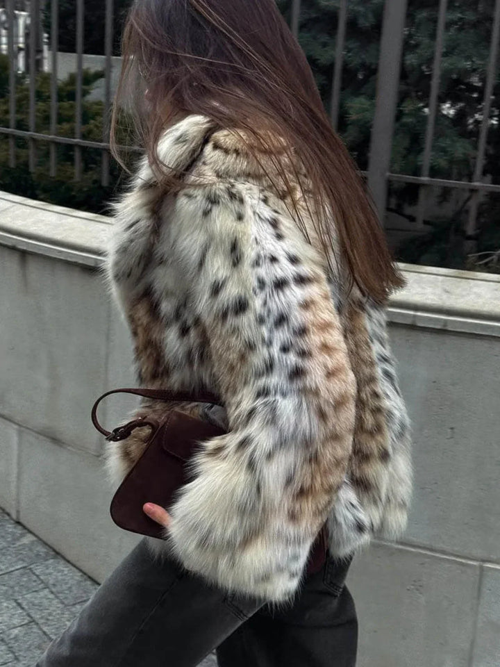 Drune | Leopard-Faux-Fur-Jacke