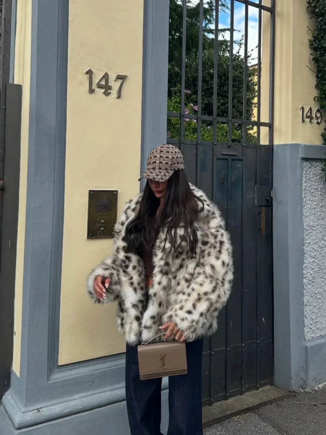 Drune | Leopard-Faux-Fur-Jacke