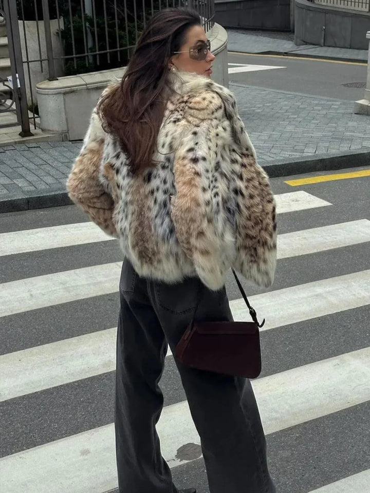Drune | Leopard-Faux-Fur-Jacke