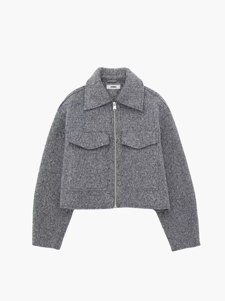 Drune | Woll Utility Zip Jacke