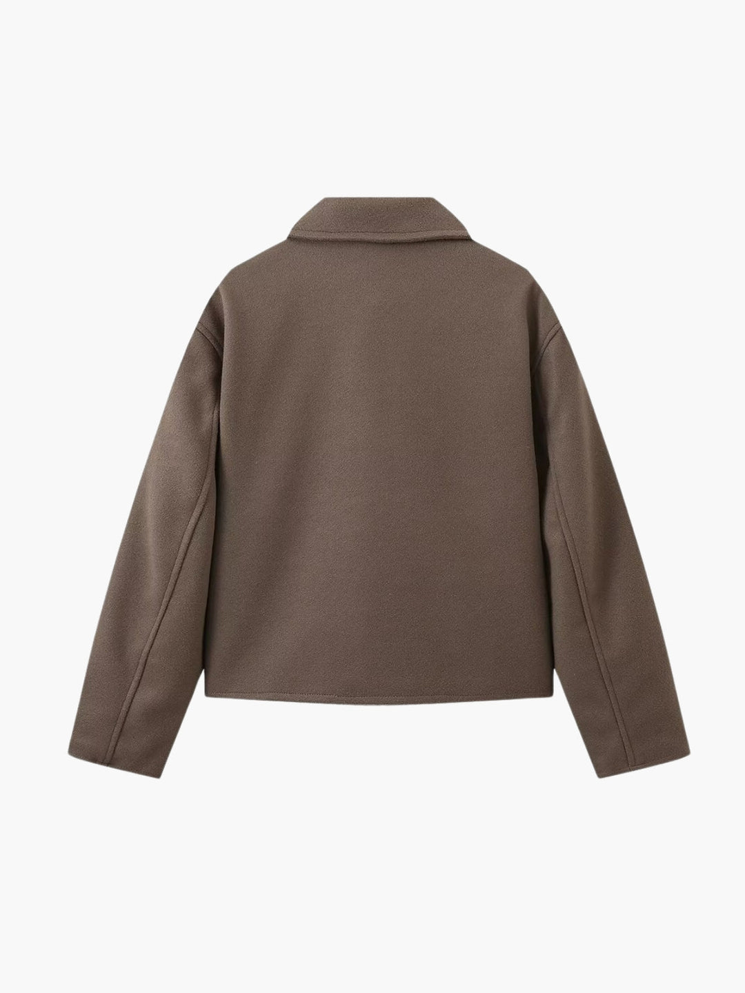 Drune | Passform Woll Zip-Up Bomberjacke