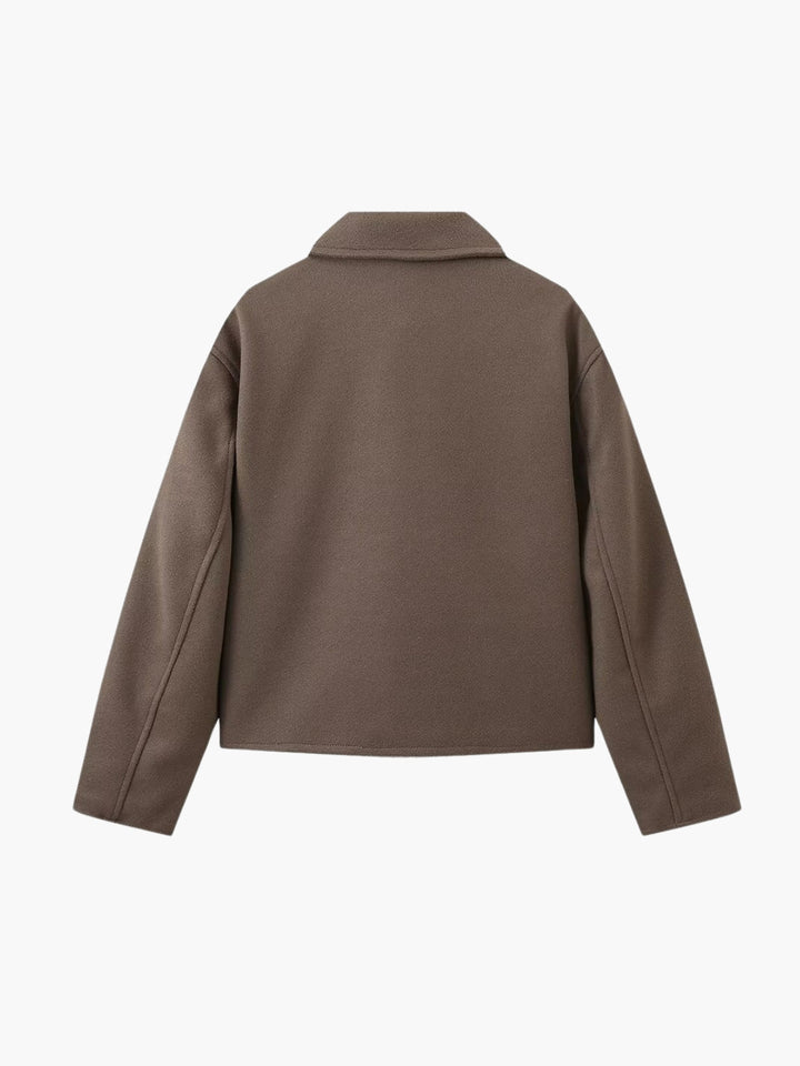 Drune | Passform Woll Zip-Up Bomberjacke