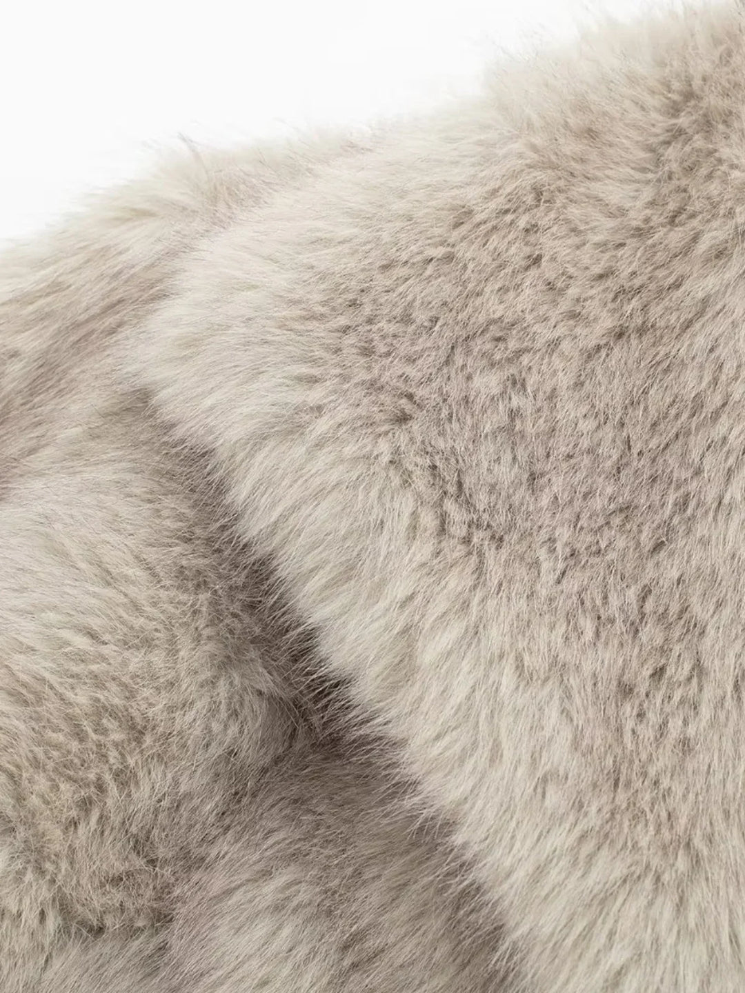 Drune | Schafhaar Kunstpelz Offen-Front Jacke