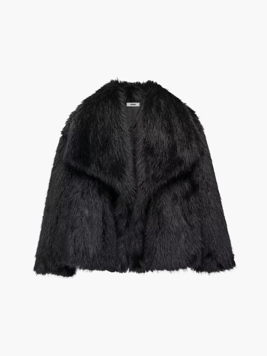 Drune | Schafhaar Kunstpelz Offen-Front Jacke