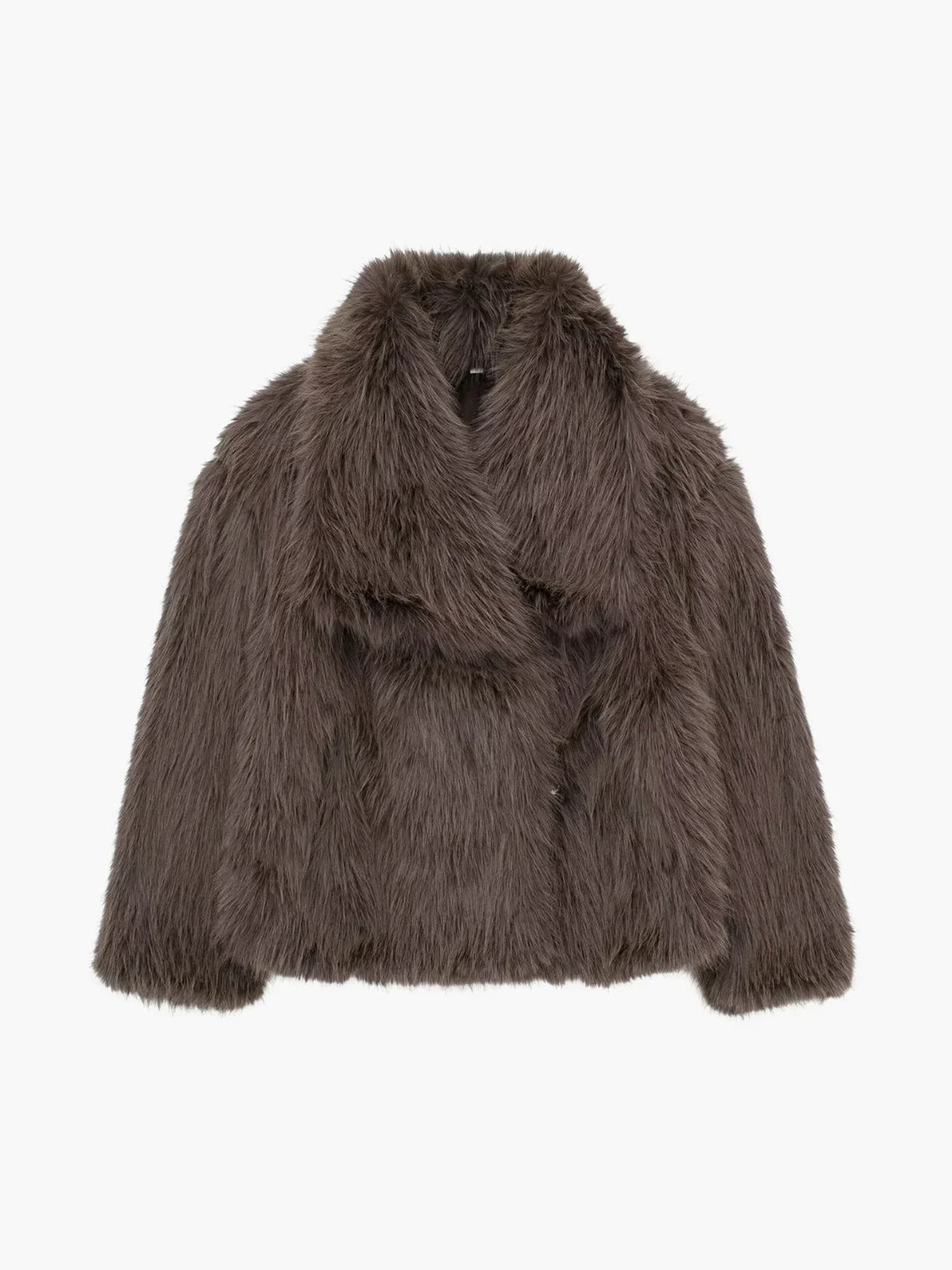 Drune | Schafhaar Kunstpelz Offen-Front Jacke