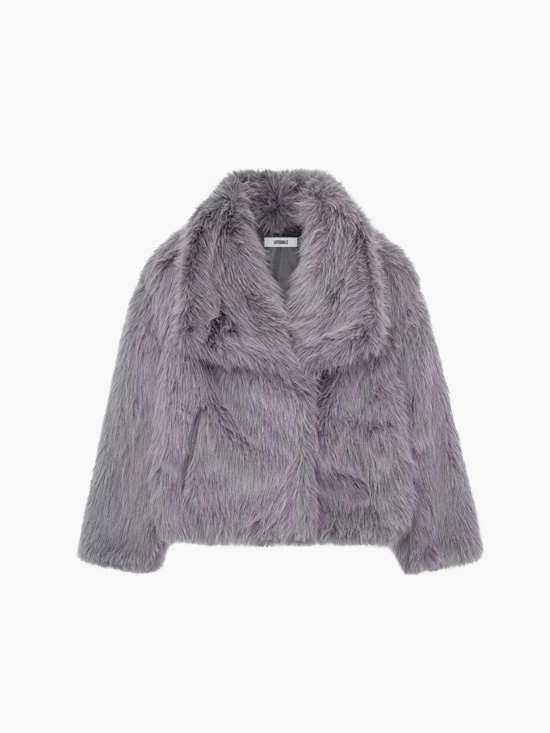 Drune | Schafhaar Kunstpelz Offen-Front Jacke