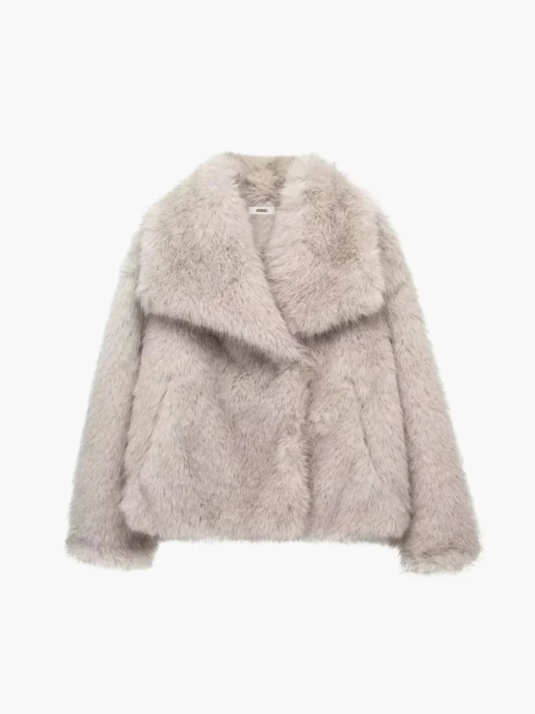 Drune | Schafhaar Kunstpelz Offen-Front Jacke