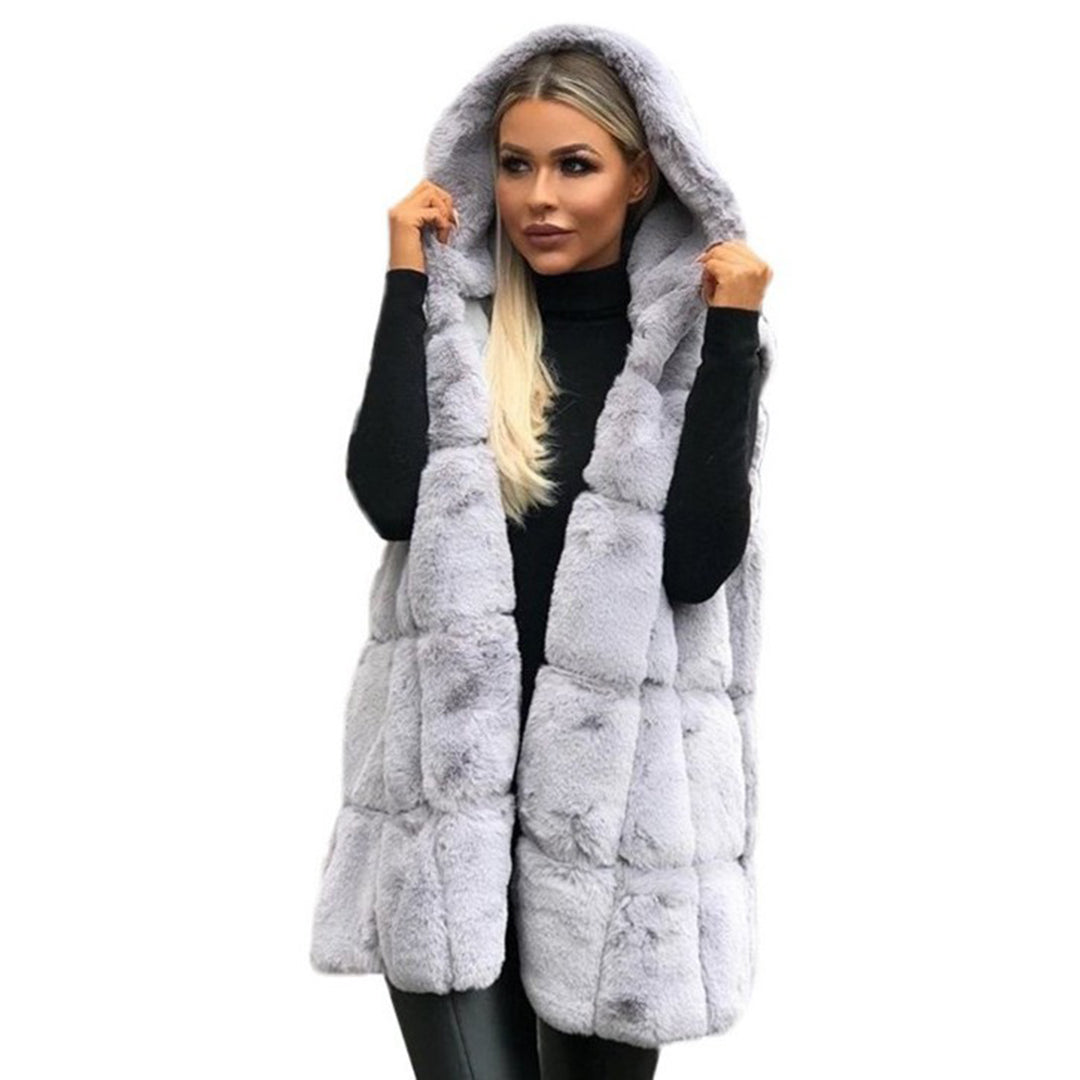 Drune | Fellweste mit Kapuze Polyester/faux Fur Elegant und Warm